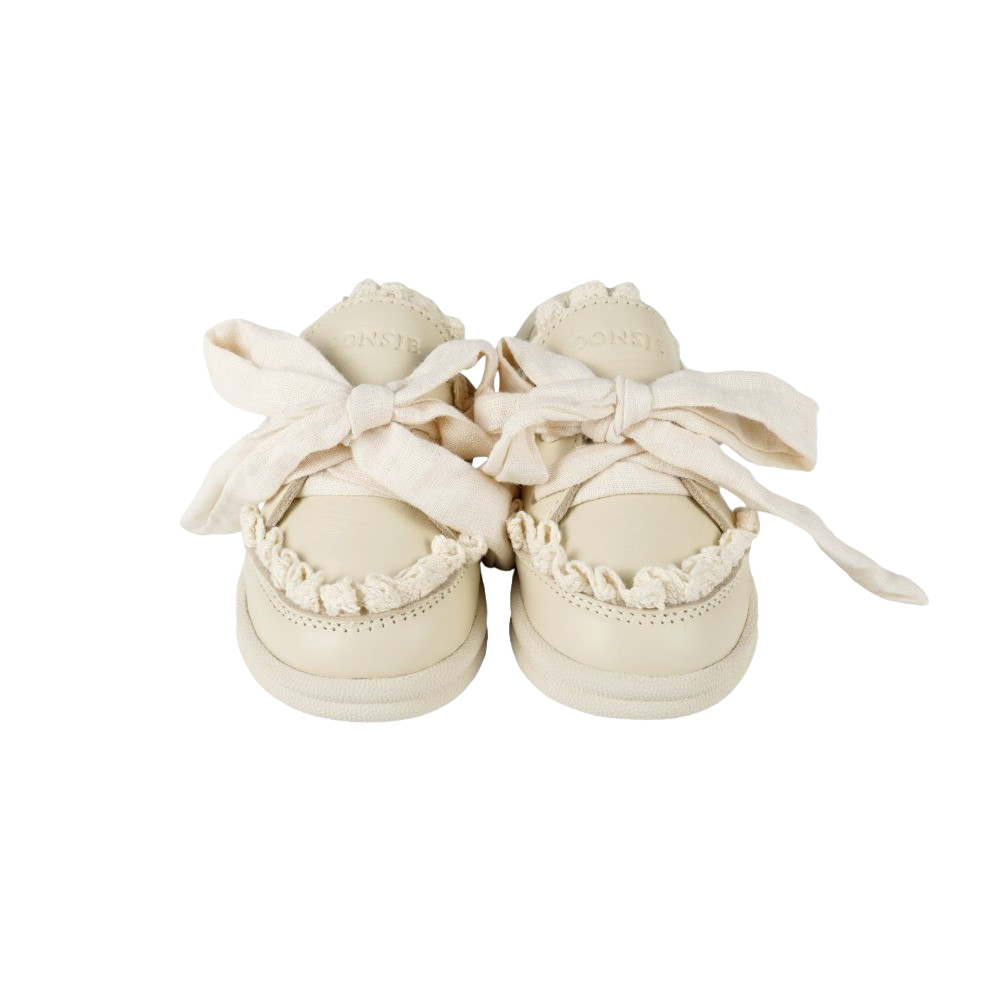 Wisel Sneakers | Cream Leather