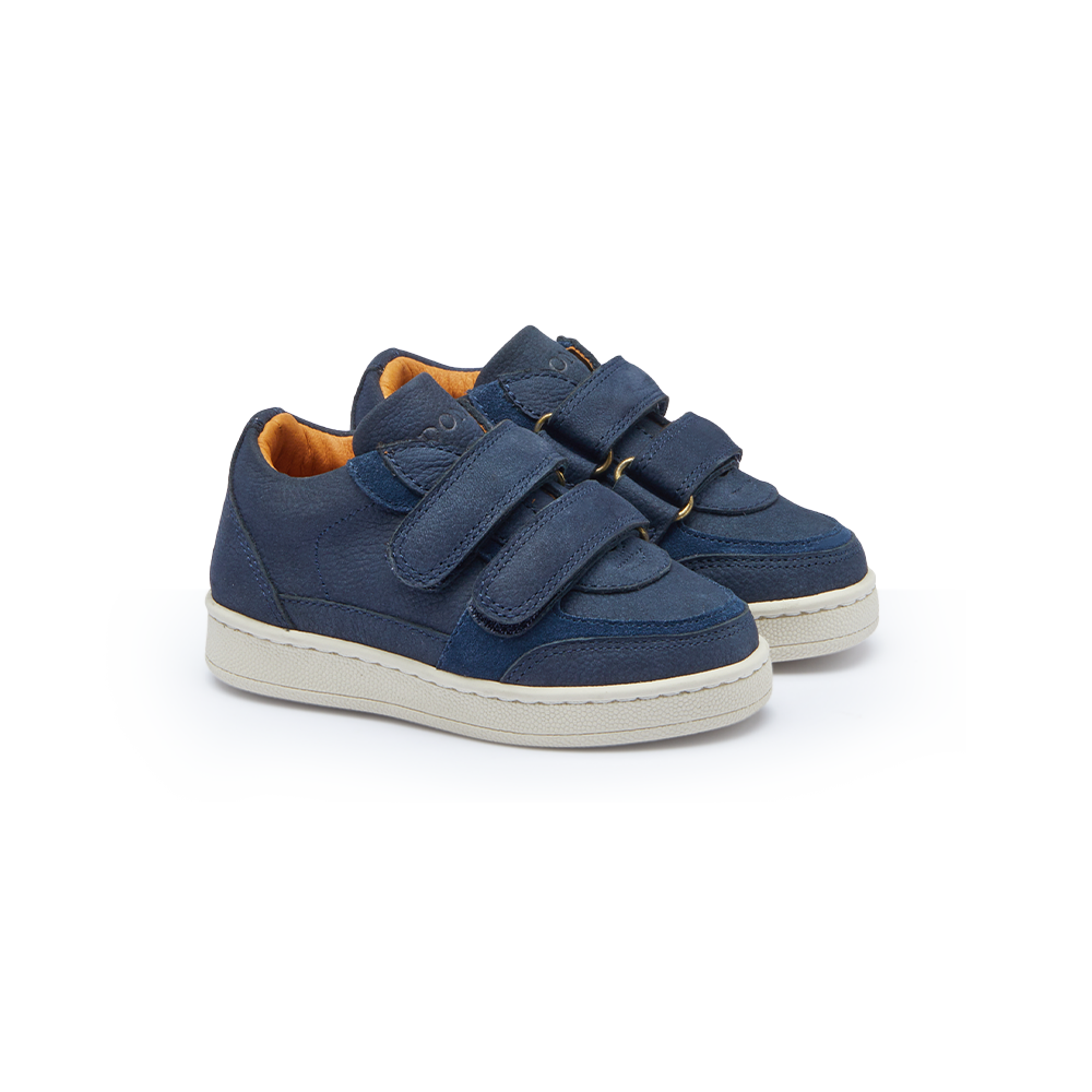 Jeyo Sneakers | Navy Betting Leather