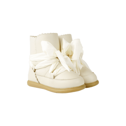 Junow Boots | Cream Leather