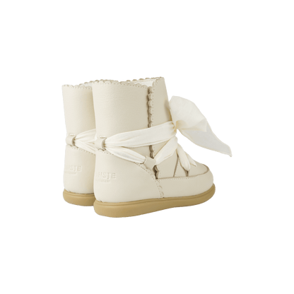 Junow Boots | Cream Leather