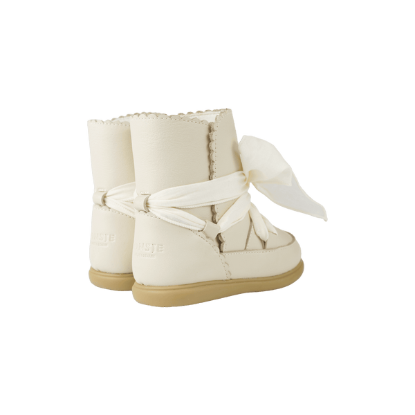 Junow Boots | Cream Leather