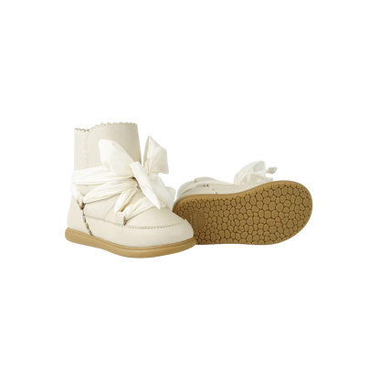 Junow Boots | Cream Leather