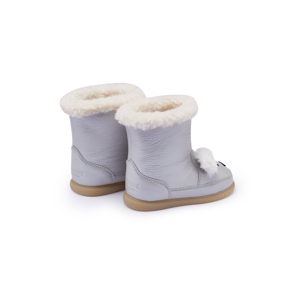 Meloniek Boots | Polar Fox | Silver Blue Metallic Leather
