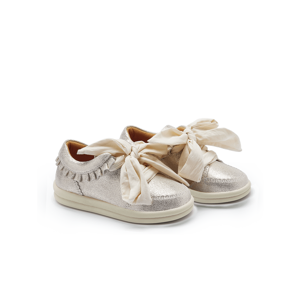 Pexley Sneakers | Silver Metallic Leather