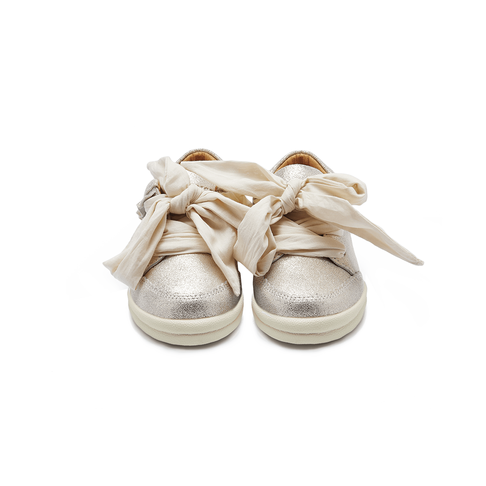 Pexley Sneakers | Silver Metallic Leather