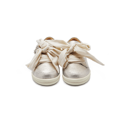 Pexley Sneakers | Silver Metallic Leather
