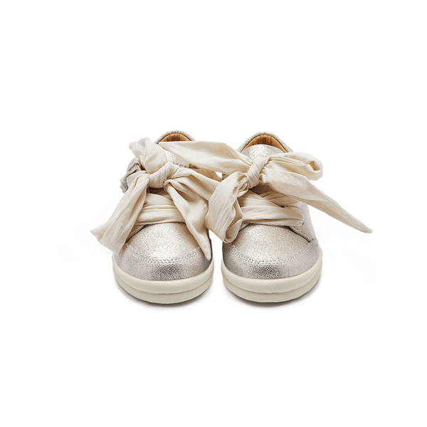 Pexley Sneakers | Silver Metallic Leather