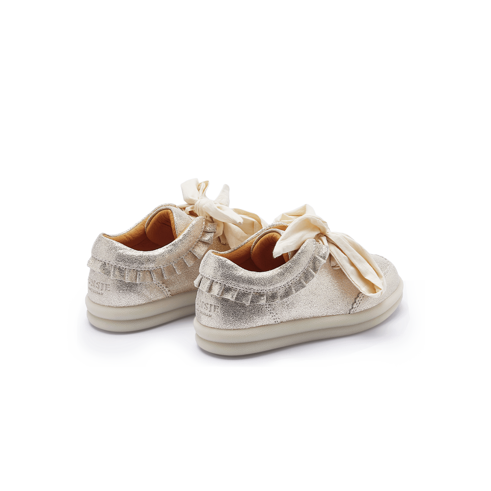 Pexley Sneakers | Silver Metallic Leather