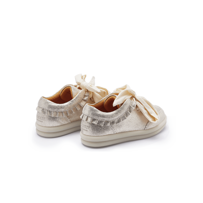 Pexley Sneakers | Silver Metallic Leather