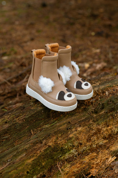 Thudo Exclusive Boots | Raccoon | Truffle Leather