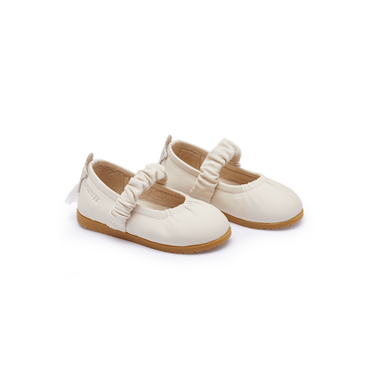 Vauran Ballerinas | Shooting Star | Cream Sheep Leather