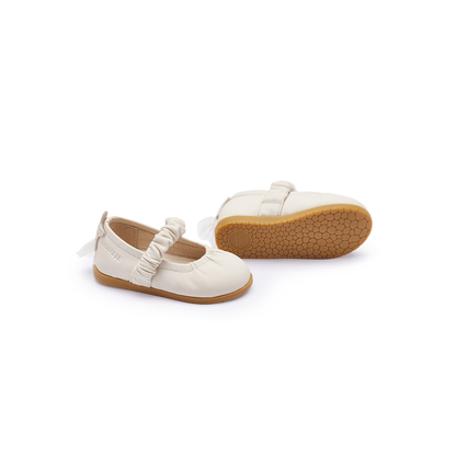 Vauran Ballerinas | Shooting Star | Cream Sheep Leather