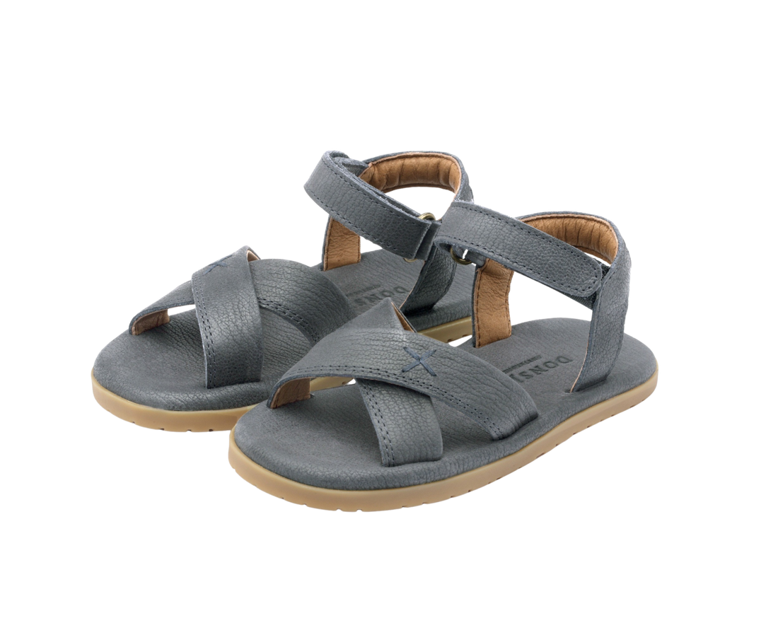 Botis Sandals | Petrol Leather