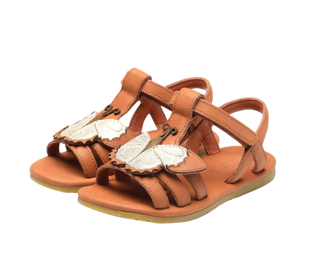 Iles Sky Sandals | Papillon | Walnut Leather