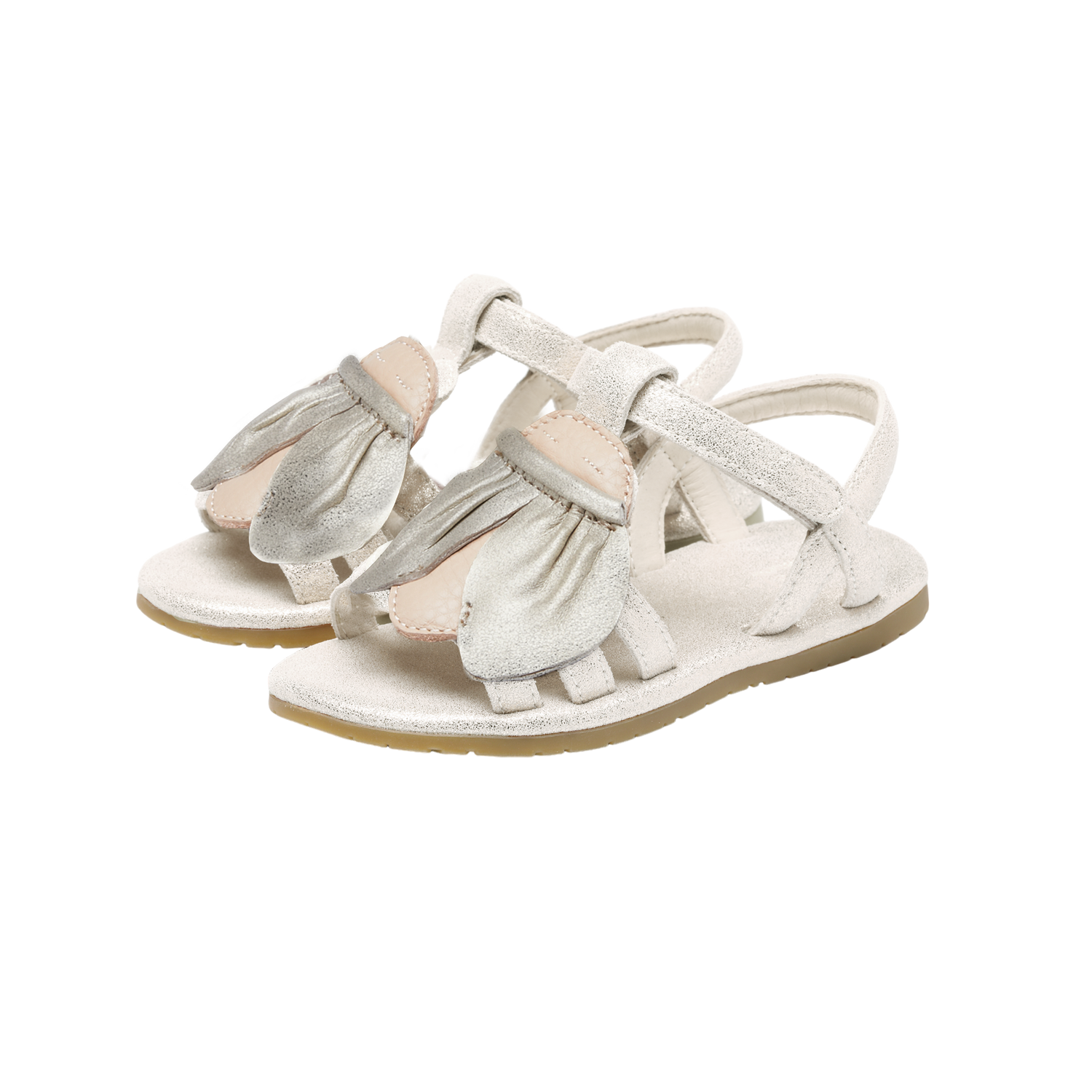 Iles Sky Sandals | Golden Beetle | Silver Metallic Leather