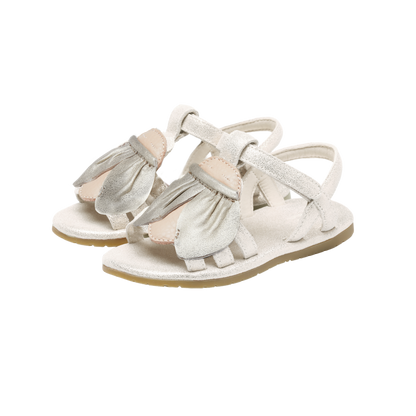 Iles Sky Sandals | Golden Beetle | Silver Metallic Leather