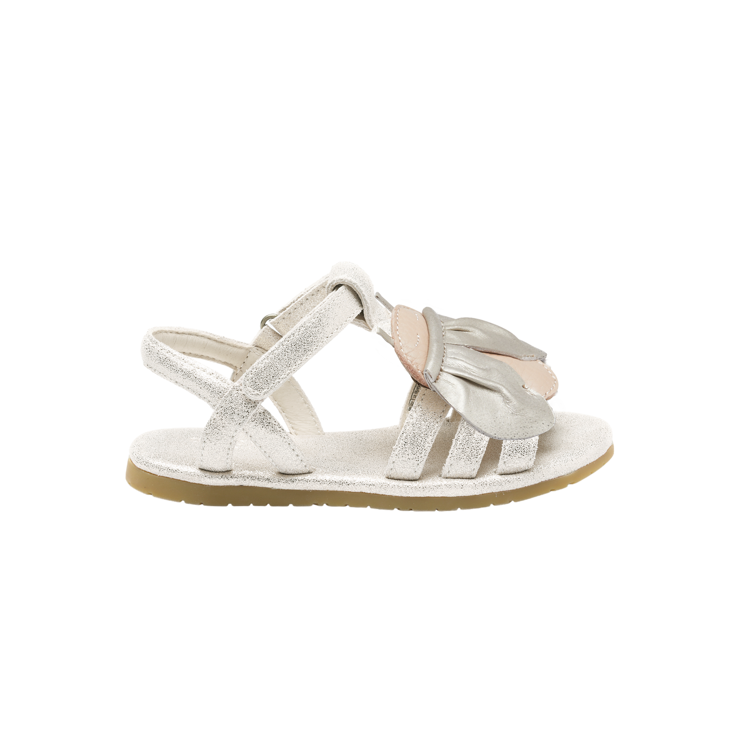 Iles Sky Sandals | Golden Beetle | Silver Metallic Leather