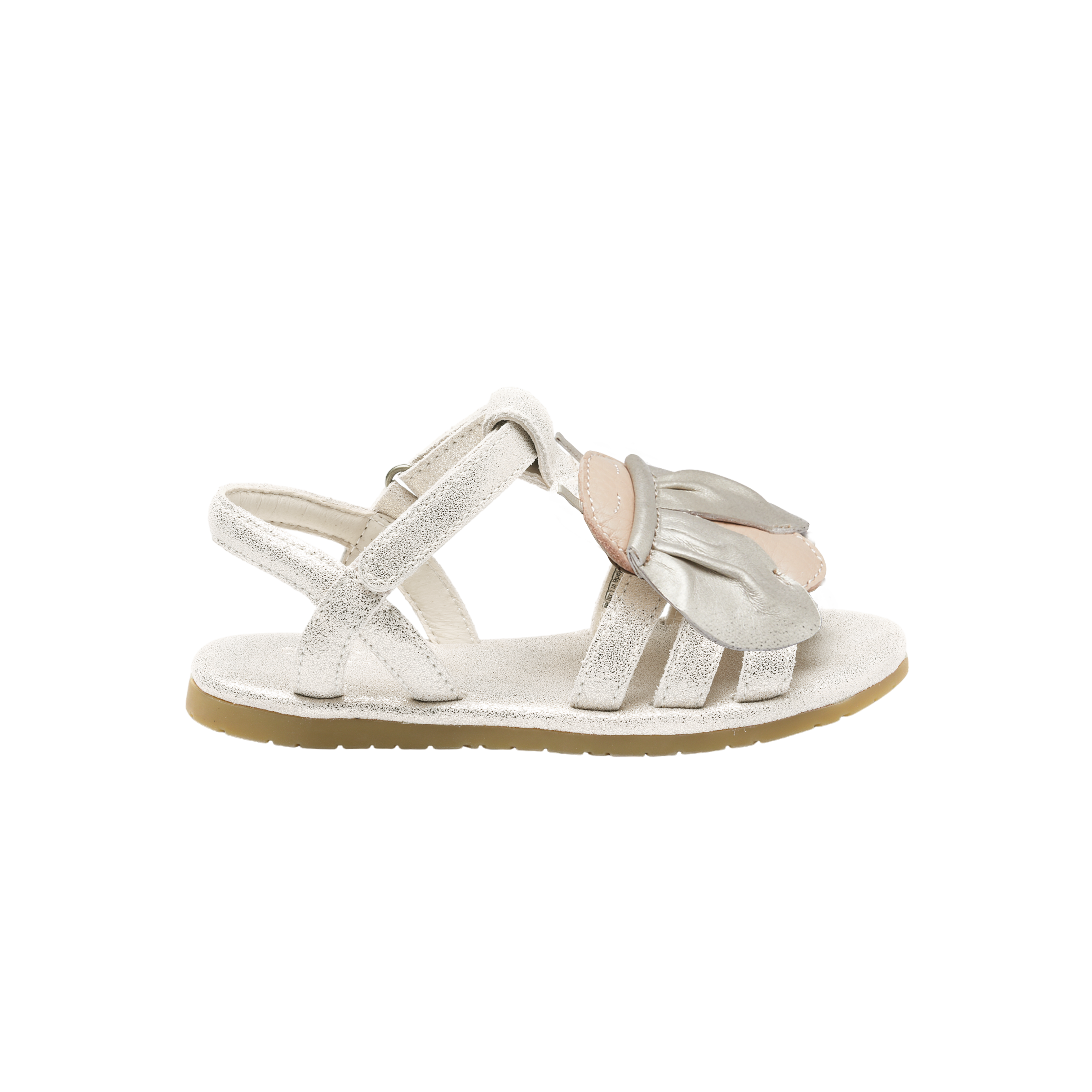 Iles Sky Sandals | Golden Beetle | Silver Metallic Leather