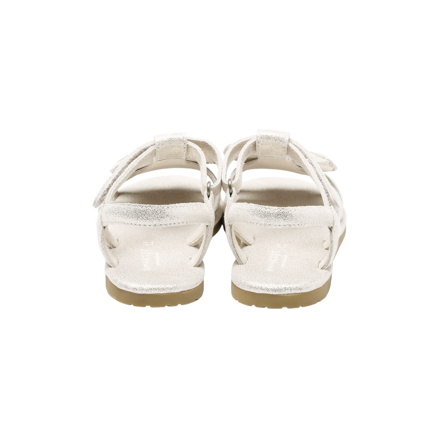 Iles Sky Sandals | Golden Beetle | Silver Metallic Leather