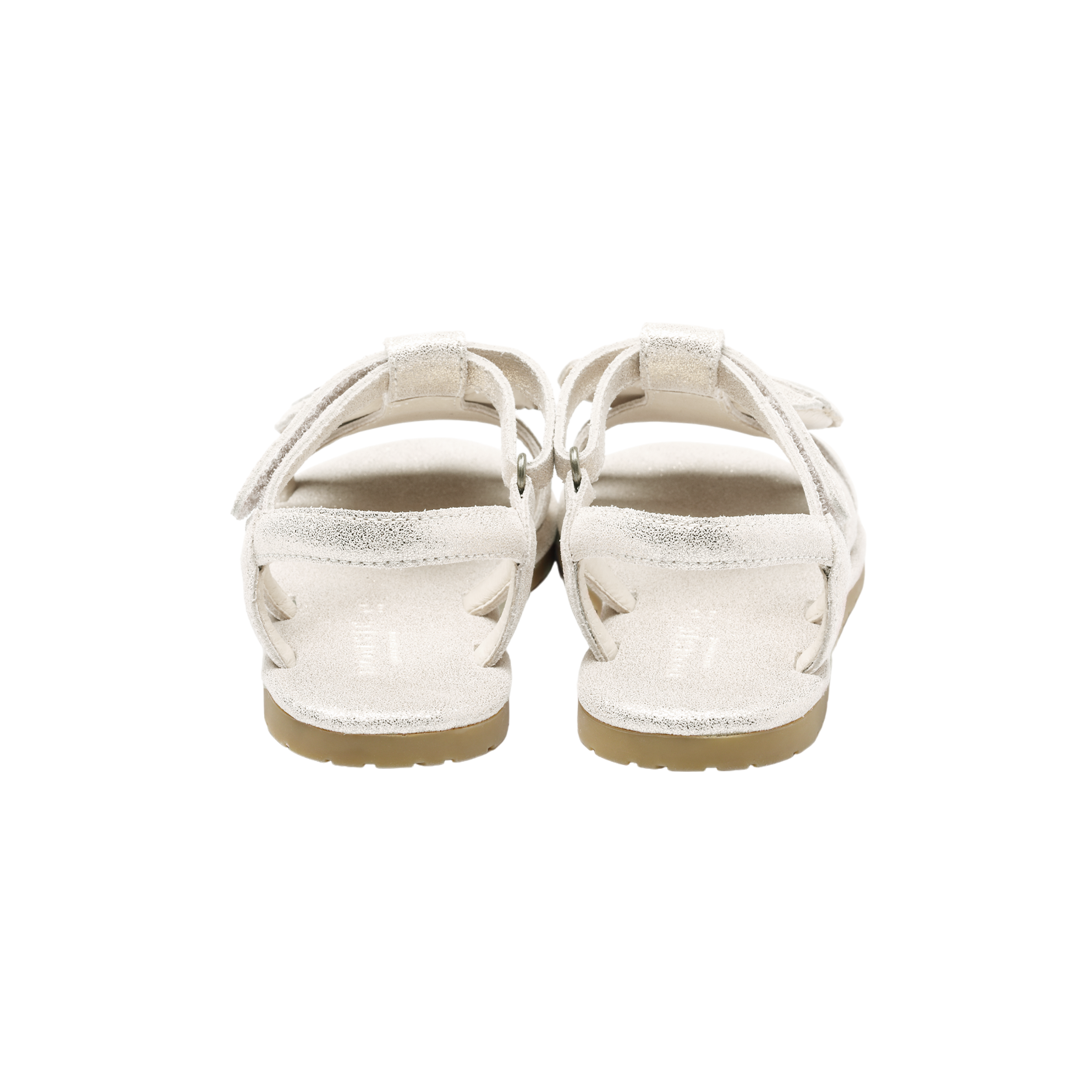 Iles Sky Sandals | Golden Beetle | Silver Metallic Leather