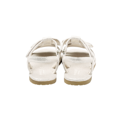 Iles Sky Sandals | Golden Beetle | Silver Metallic Leather