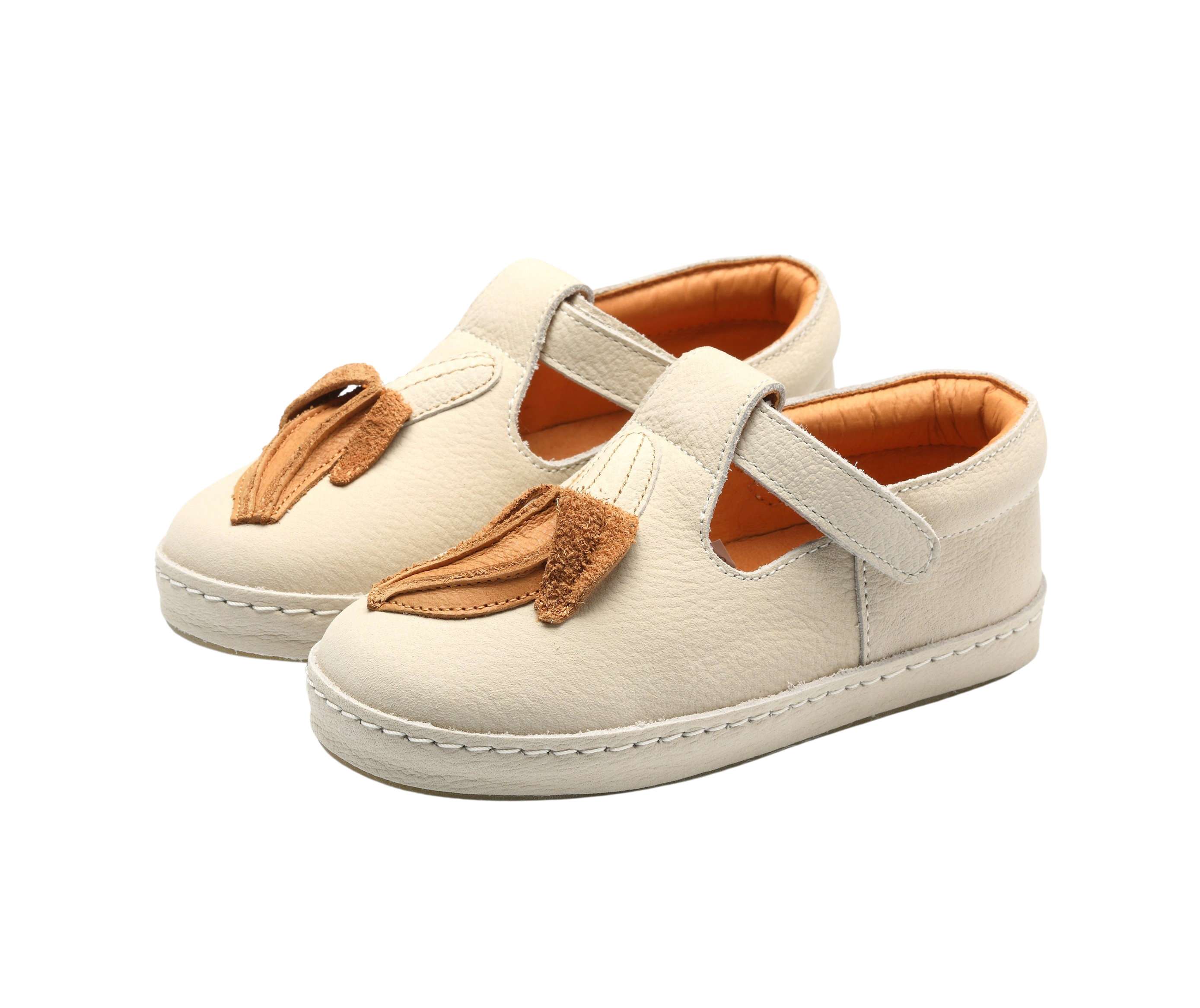 Bowi Shoes | Banana | Cream Betting Leather
