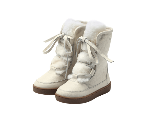 Sonny Boots | Off White Leather