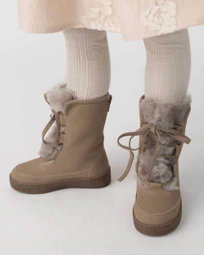 Sonny Boots | Light Grey Betting Leather