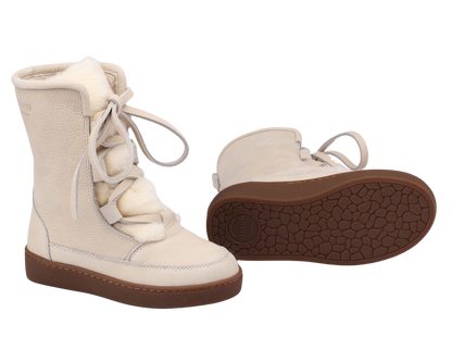 Sonny Boots | Cream Betting Leather