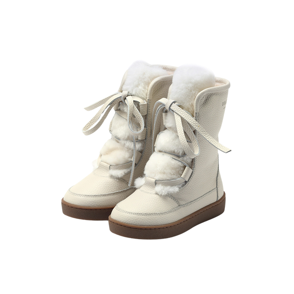 Sonny Boots | Off White Leather