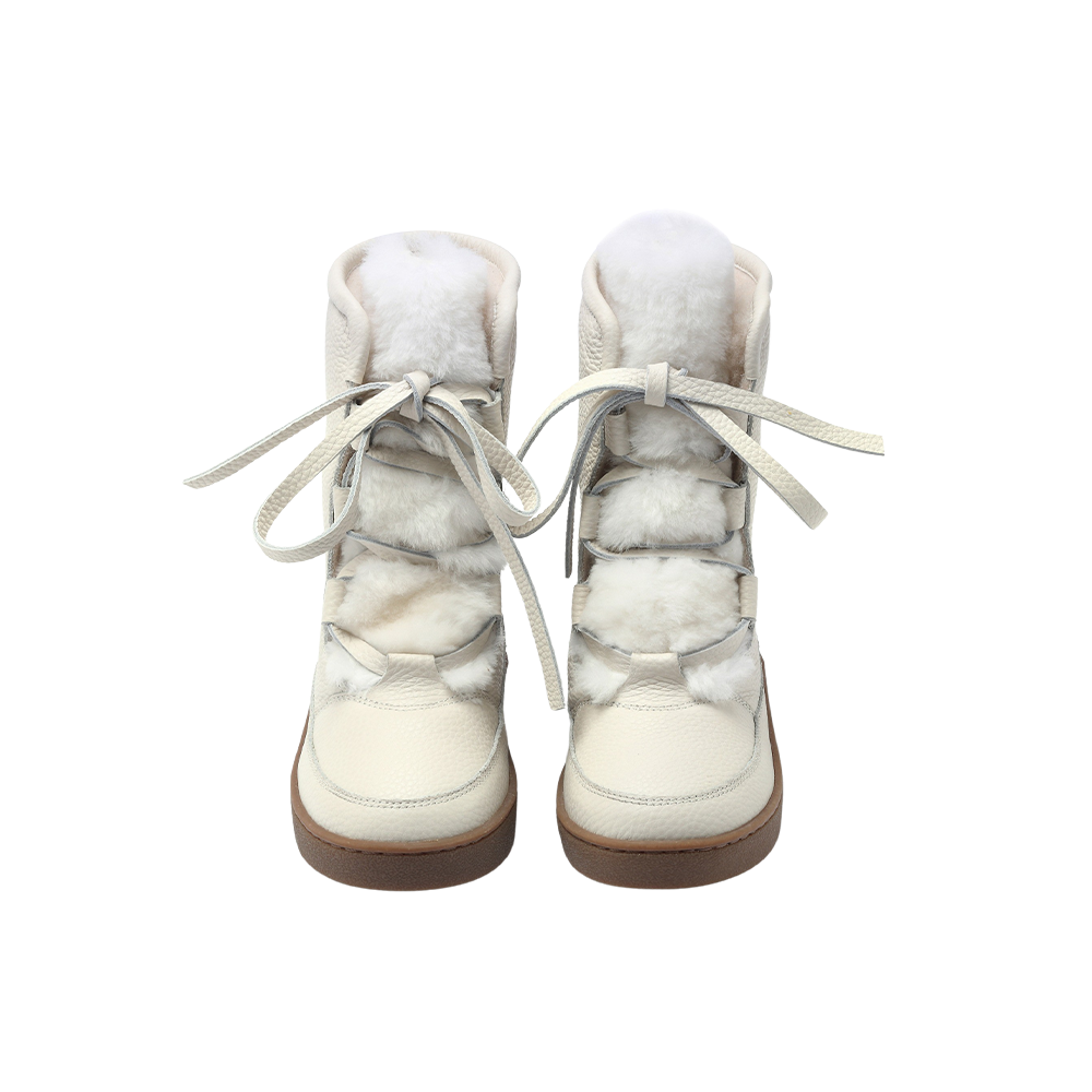 Sonny Boots | Off White Leather