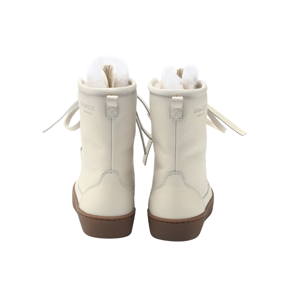 Sonny Boots | Off White Leather