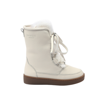 Sonny Boots | Off White Leather