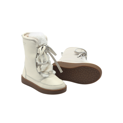 Sonny Boots | Off White Leather