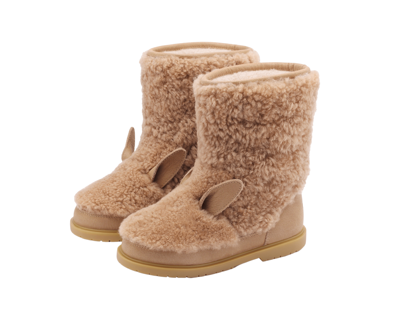 Irfi Boots | Alpaca | Beige Curly Sheep Wool