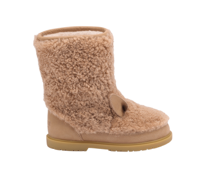 Irfi Boots | Alpaca | Beige Curly Sheep Wool