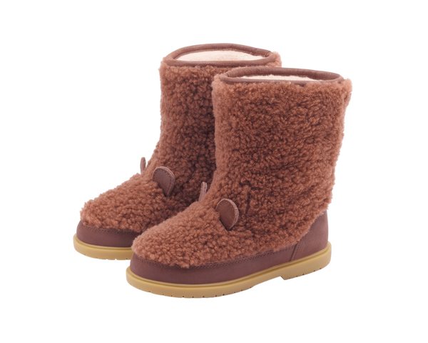 Irfi Boots | Bear | Brown Curly Sheep Wool