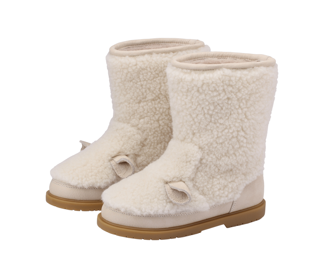 Irfi Boots | Lammy | Off White Curly Sheep Wool