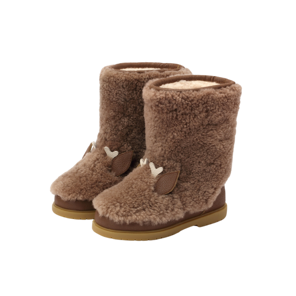 Irfi Boots | Stag | Chestnut Curly Sheep Wool