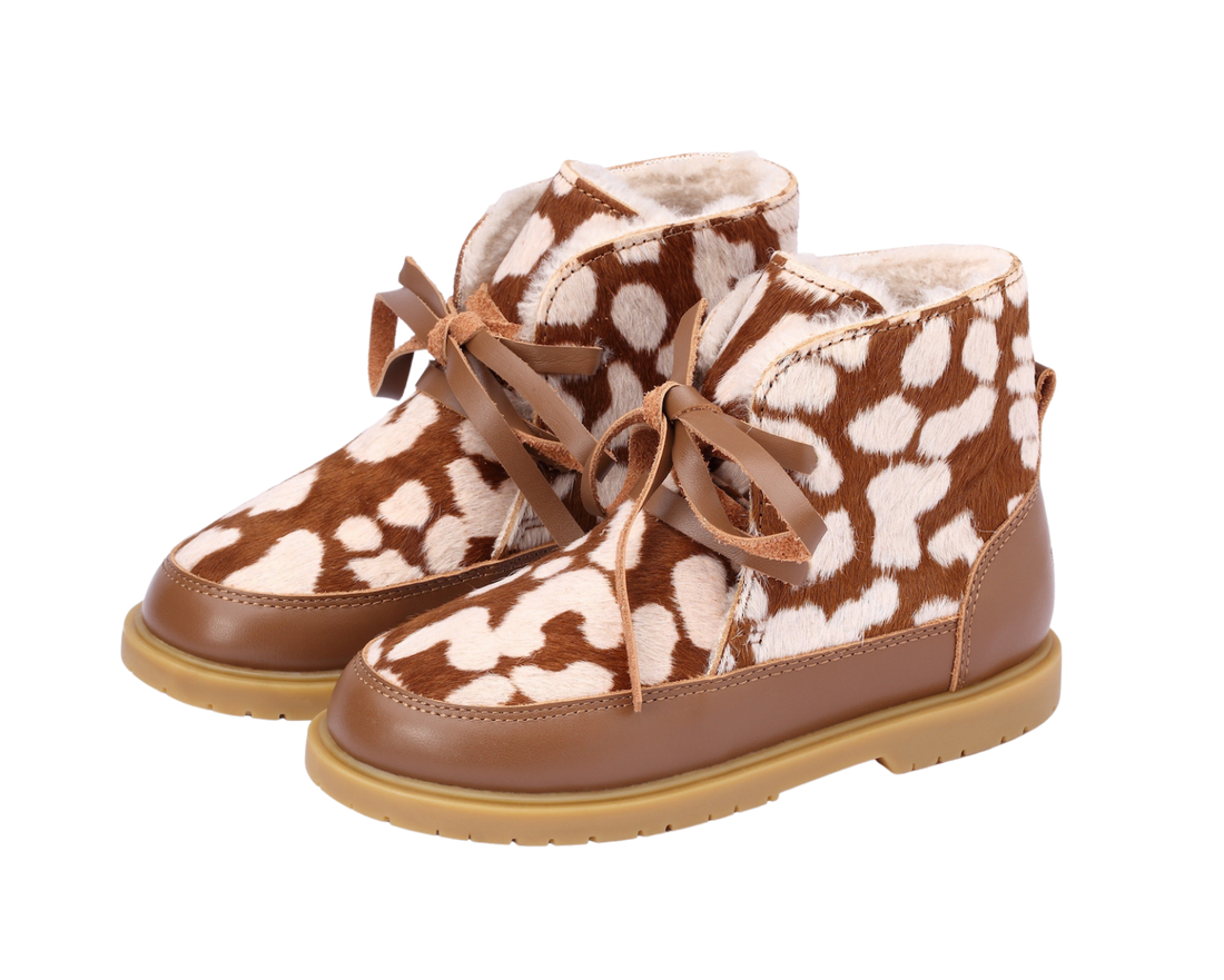 Buddy Exclusive Boots | Brown Spotted Cow Hair