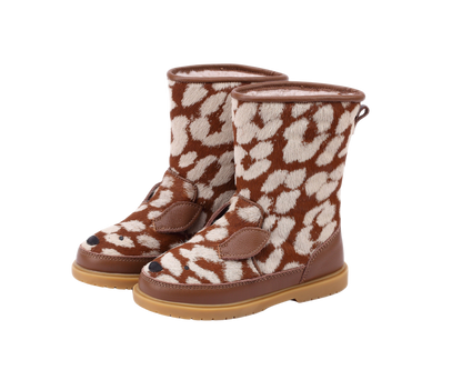 Wadudu Exclusive Boots | Bambi | Brown Spotted Cow Hair