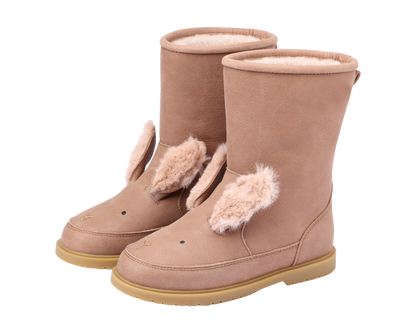 Wadudu Exclusive Boots | Fluffy Bunny | Hazelnut Leather