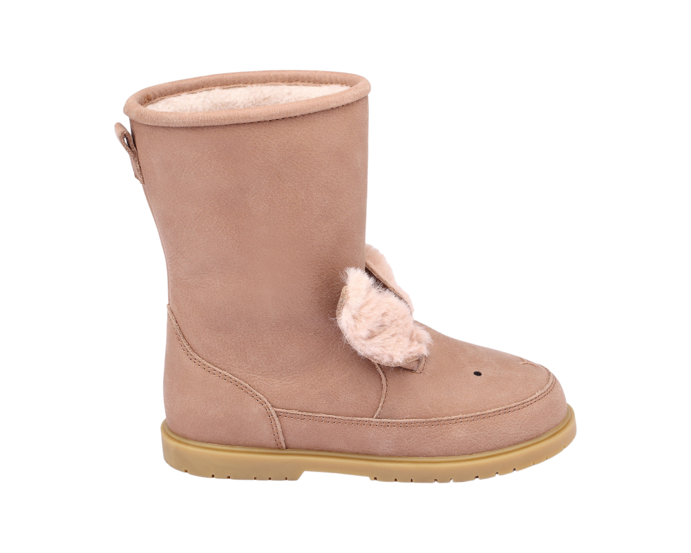 Wadudu Exclusive Boots | Fluffy Bunny | Hazelnut Leather