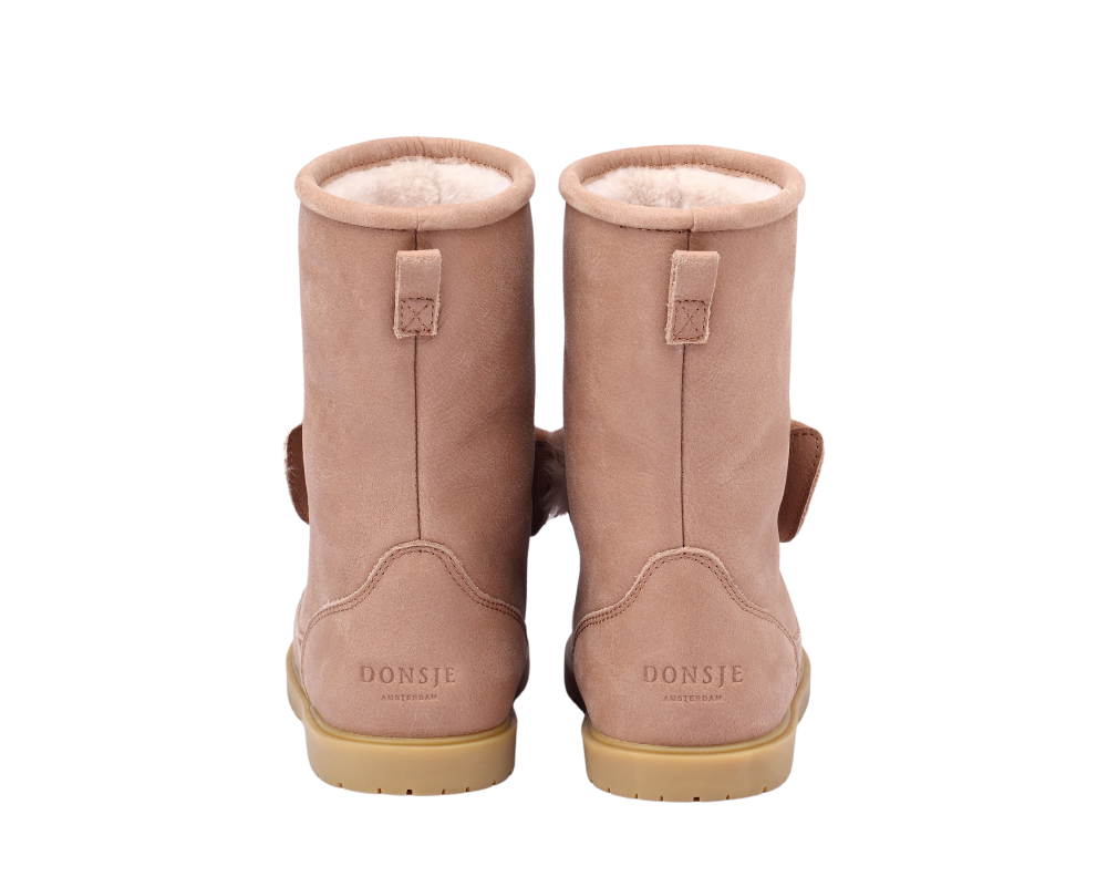 Wadudu Exclusive Boots | Fluffy Bunny | Hazelnut Leather