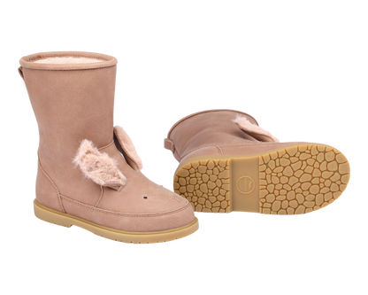 Wadudu Exclusive Boots | Fluffy Bunny | Hazelnut Leather