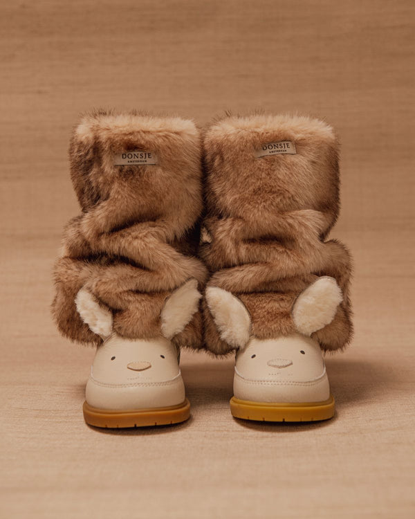 Wadudu Exclusive Boots | Rabbit | Off White Leather