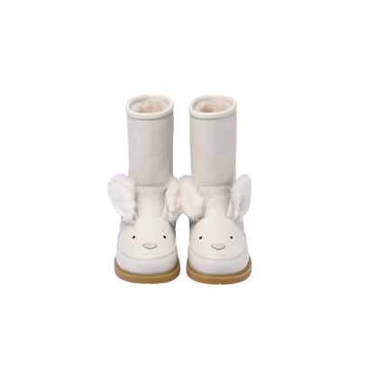 Wadudu Exclusive Boots | Rabbit | Off White Leather