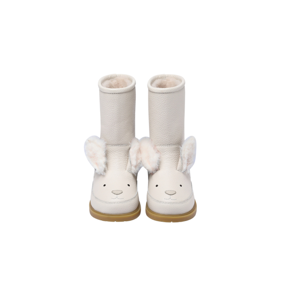 Wadudu Exclusive Boots | Rabbit | Off White Leather