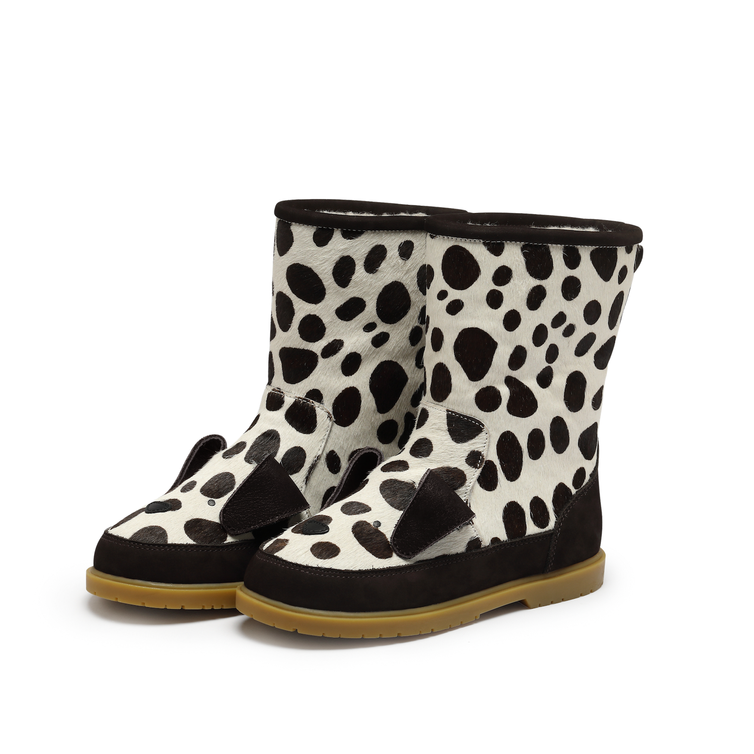 Wadudu Exclusive Boots | Dalmatian | Spotted Cow Hair