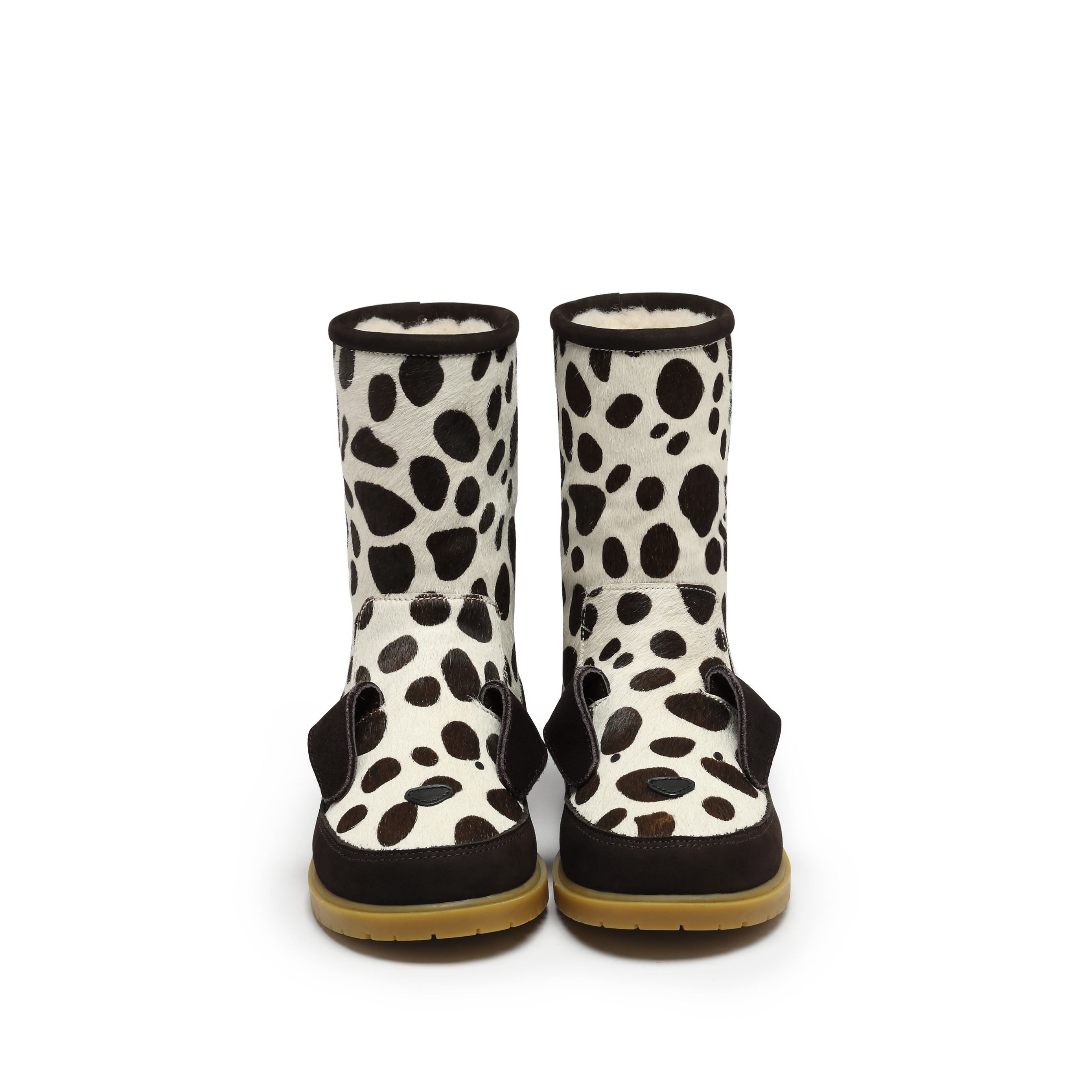 Wadudu Exclusive Boots | Dalmatian | Spotted Cow Hair